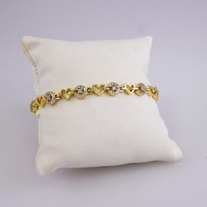 Women Bracelets/ Pulseras Dama/ Zircon Stone/ 14K Real Color// B861