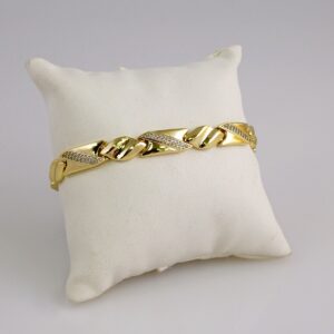 Woman Bracelets/ Pulseras Dama/ Zircon Stone/14K Real Color// B874