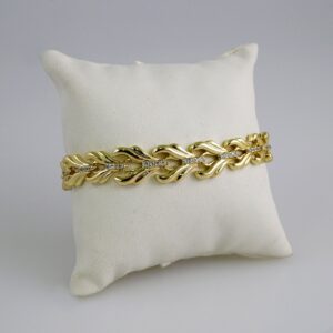 Woman Bracelets/ Pulseras Dama/ Zircon Stone/ 14K Real Color// B877