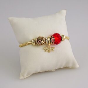 Women Bracelets/ Pulseras Dama/  Zircon Stone/  14K Real Color// B883