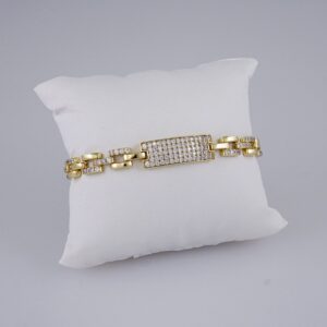 Woman Bracelets/ Pulseras Dama/ Zircon Stone/ 14K Real Color// B891