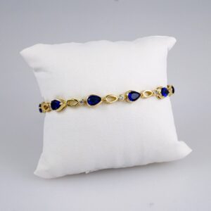 Woman Bracelets/ Pulseras Dama/ Zircon Stone/ 14K Real Color// B899