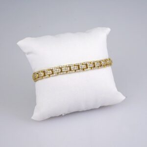 Woman Bracelets/ Pulseras Dama/  Zircon Stone/  14K Real Color// B933