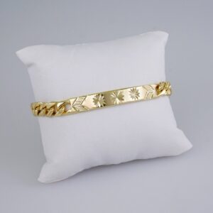 Bracelets/ Pulseras / Plain/ 14K Real Color// B935
