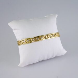 Woman Bracelets/ Pulseras Dama/ Plain/  14K Real Color// B938