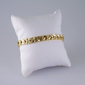 Woman Bracelets/ Pulseras Dama/ Plain/ 14K Real Color// B945