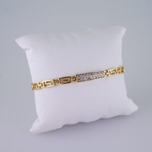 Woman Bracelets/ Pulseras Dama/  Zircon Stone/  14K Real Color// B954