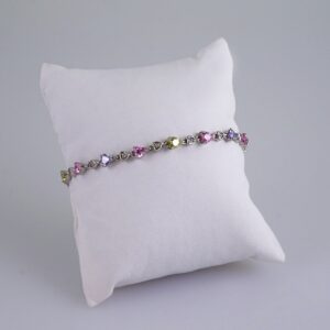 Woman Bracelets/ Pulseras Dama/ Zircon Stone/ Silver Color// B963