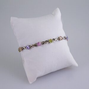 Woman Bracelets/ Pulseras Dama/ Zircon Stone/ Silver Color// B964