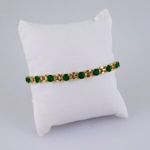 Woman Bracelets/ Pulseras Dama/  Zircon Stone/  14K Real Color// B971
