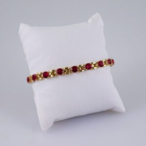 Woman Bracelets/ Pulseras Dama/  Zircon Stone/  14K Real Color// B973