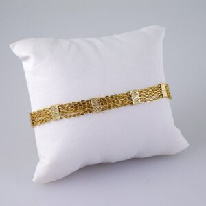 Women Bracelets/ Pulseras Dama/  Zircon Stone/  14K Real Color// B987