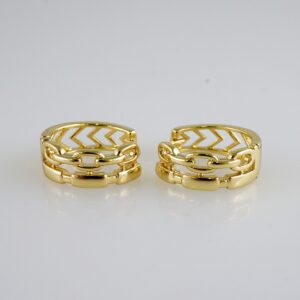 Women Earrings/ Aretes Dama/  Zircon Stone/  14k Real Color// E1000