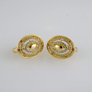 Women Earrings/ Aretes Dama/  Zircon Stone/  14k Real Color// E1003