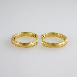 Women Earrings/ Aretes Dama/  Plain/  14k Real Color// E1006
