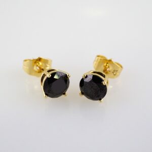 Women Earrings/ Aretes Dama/  Zircon Stone/  14k Real Color// E1019
