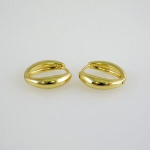 Women Earrings/ Aretes Dama/ Plain/ 14k Real Color// E1075