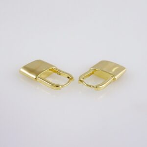 Women Earrings/ Aretes Dama/ Plain/ 14k Real Color// E1082
