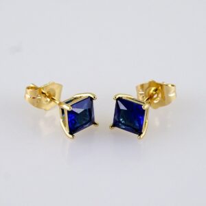 Women Earrings/ Aretes Dama/  Zircon Stone/  14k Real Color// E1264