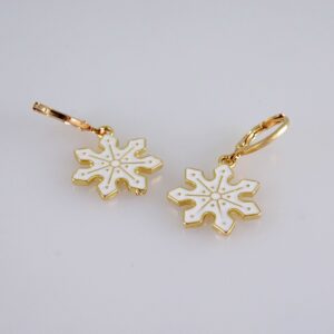 Women Earrings/ Aretes Dama/  Zircon Stone/  14k Real Color// E1279