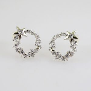 Women Earrings/ Aretes Dama/Zircon Stone/Silver Color// E1288