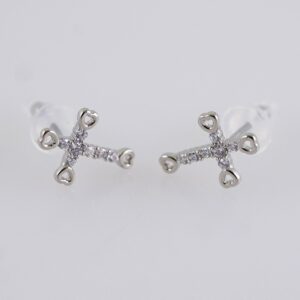 Women Earrings/ Aretes Dama/ Zircon Stone/ Silver Color// E1289