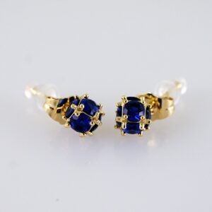 Women Earrings/ Aretes Dama/  Zircon Stone/  14k Real Color// E1305