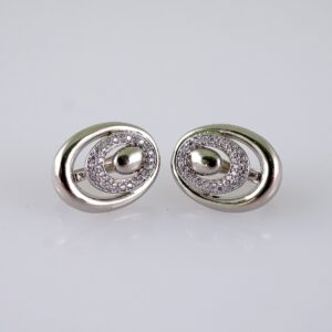 Women Earrings/ Aretes Dama/ Zircon Stone/ Silver Color// E1316