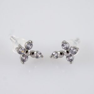 Women Earrings/ Aretes Dama/ Zircon Stone/ Silver Color// E1319