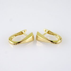 Women Earrings/ Aretes Dama/  Zircon Stone/  14k Real Color// E1337