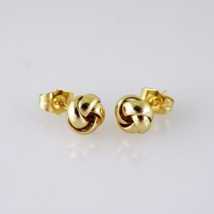 Women Earrings/ Aretes Dama/  Plain/  14k Real Color// E1353