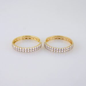 Women Earrings/ Aretes Dama/Zircon Stone/14k Real Color// E1360