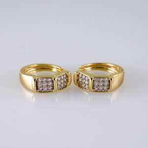 Women Earrings/ Aretes Dama/ Zircon Stone/ 14k Real Color// E1377