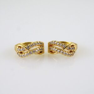 Women Earrings/ Aretes Dama/ Zircon Stone/ 14k Real Color// E1388