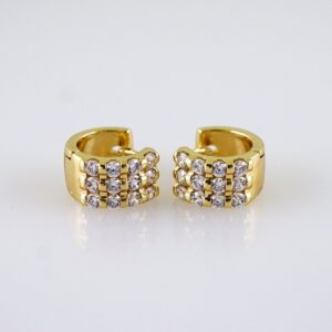 Women Earrings/ Aretes Dama/ Zircon Stone/ 14k Real Color// E1391