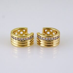 Women Earrings/ Aretes Dama/ Zircon Stone/ 14k Real Color// E1414