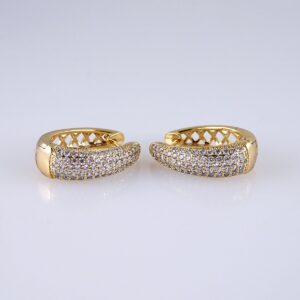 Women Earrings/ Aretes Dama/ Zircon Stone/ 14k Real Color// E1424