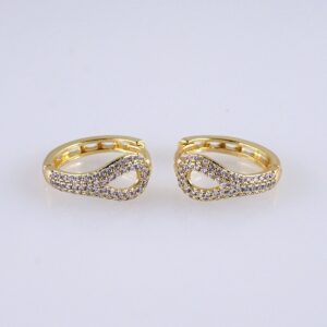 Women Earrings/ Aretes Dama/Zircon Stone/14k Real Color// E1434