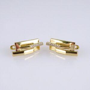 Women Earrings/ Aretes Dama/ Zircon Stone/ 14k Real Color// E1437
