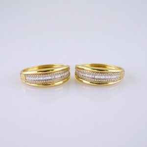 Women Earrings/ Aretes Dama/ Zircon Stone/ 14k Real Color// E1445