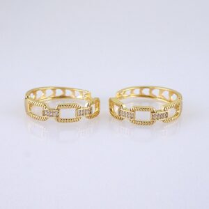 Women Earrings/ Aretes Dama/ Zircon Stone/ 14k Real Color// E1449