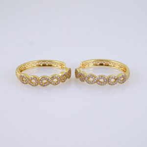 Women Earrings/ Aretes Dama/ Zircon Stone/ 14k Real Color// E1450