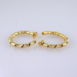 Women Earrings/ Aretes Dama/ Plain/ 14k Real Color// E1451