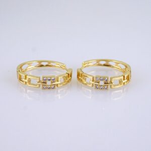 Women Earrings/ Aretes Dama/ Zircon Stone/ 14k Real Color// E1452
