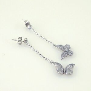 Women Earrings/ Aretes Dama/Zircon Stone/14k Real Color// E1465