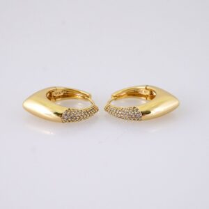 Women Earrings/ Aretes Dama/ Zircon Stone/ 14k Real Color// E1506