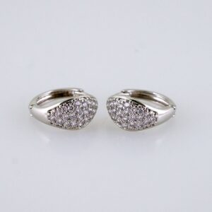 Women Earrings/ Aretes Dama/ Zircon Stone/ Silver Color// E1508