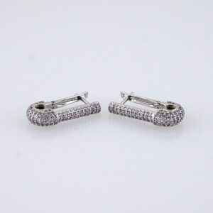 Women Earrings/ Aretes Dama/ Zircon Stone/ Silver Color// E1511