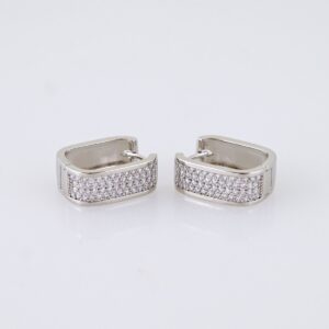 Women Earrings/ Aretes Dama/ Zircon Stone/ Silver Color// E1525
