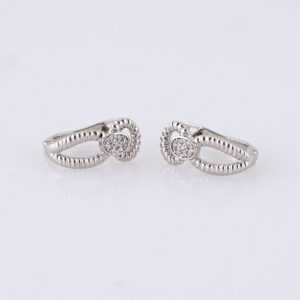 Women Earrings/ Aretes Dama/ Zircon Stone/ Silver Color// E1527